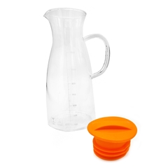 Jarra de Vidrio con tapa, jugo, limonada,1,5 litros, 12642 - tienda online