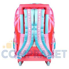Mochila Footy “Smile” C/Carrito, 18 Pulgadas, Luz Led, original 12665