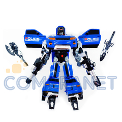Auto Robot Transformable, se convierte en auto + 2 armas 12655