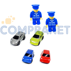 Imagen de Auto Super Pista Policia Gigante Transformable 9572
