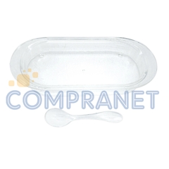 Azucarera Quesera Dulcera de acrílico x2 con tapa y cuchara, 12782 - comprar online