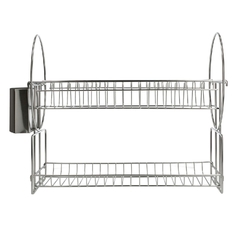 Secaplatos escurridor, 2 niveles, Acero, con bandeja, 12251 - comprar online