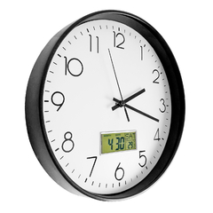 Reloj de Pared Analógico, c/Pantalla Digital Mes, Día y Temperatura 5012 5013 en internet