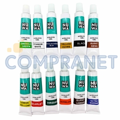 Set de Arte Nuwa x 15 piezas acrílico, artístico, en Lata 13055 - comprar online