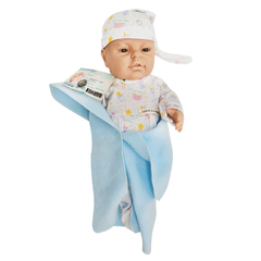Bebé Real Camila/Agustín, con manta Polar Casita de Muñecas 12019