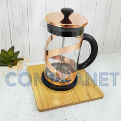 Cafetera/Tetera con embolo, Prensa francesa, de vidrio y acero, 1lt, 12417 en internet