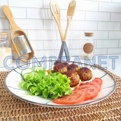 Plato hondo de porcelana x 4 unidades 26 cm, cocina, 12816 - Compranet
