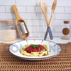 Plato hondo de porcelana x 4 unidades 20 cm, cocina, 12835 - Compranet