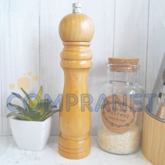 Molinillo Pimentero de madera 21cm, muela acero, 13069 - comprar online