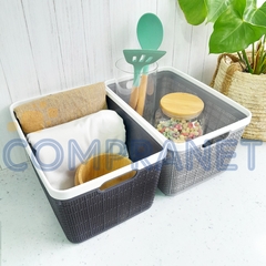 Canasto Plástico, Caja organizadora 30 x 21, Baño Cocina 13261 en internet