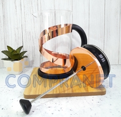 Cafetera/Tetera con embolo, Prensa francesa, de vidrio y acero, 1lt, 12417 - tienda online