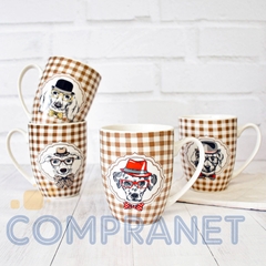 Taza Cónica Mug Jarro para te/café, Deco Perros 11843 - comprar online