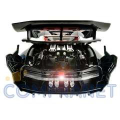 Auto Deportivo RC Grande, con luz, abre puertas y Baúl, USB 13164 - Compranet