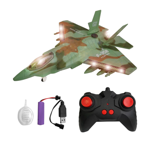 Avión Control Remoto Con Luz Lanza Humo USB 13926