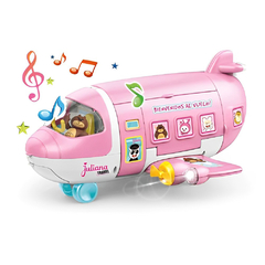 Juliana Travel Jet, Avión con Luz, Sonido y accesorios, original 12724 - tienda online