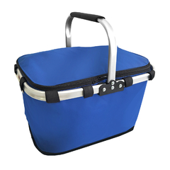 Canasta térmica rectangular plegable, de aluminio, Para picnic, Lisa 13587