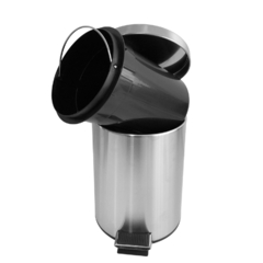 Cesto Tacho de Basura Metal C/pedal 3 Litros, Cierre suave 13751 - tienda online