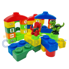 Set Bloques para armar C/Figuras de Dinosaurio y Bolso 13214 en internet