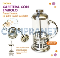 Cafetera con embolo, Prensa francesa, de vidrio 11386 - Compranet