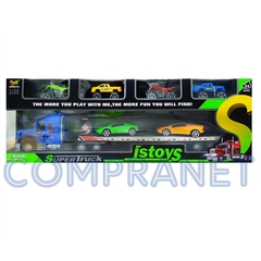 Camión Transportador, Grande, incluye 6 Vehículos 12604 - comprar online