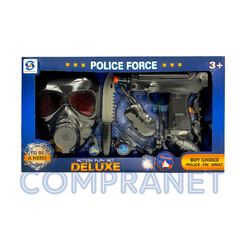 Juguete Set Policía con máscara, arma y accesorios, con sonido, 12900 - comprar online