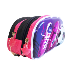 Cartuchera Footy Fútbol Con 2 cierres y Luz Led reforzada 13636 - Compranet