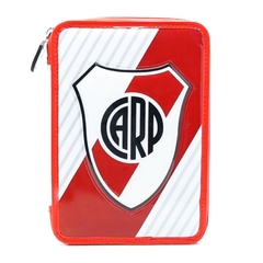 Imagen de Cartuchera River- Boca, PVC, 1 piso, con útiles, 12296