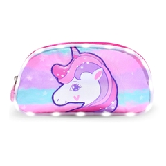 Cartuchera Love “Unicornio”, 2 compartimentos, c/Luz, original Footy, 12233 - tienda online