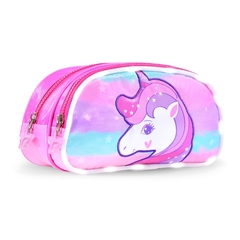 Imagen de Cartuchera Love “Unicornio”, 2 compartimentos, c/Luz, original Footy, 12233