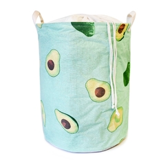 Canasto de tela rígida estampada, impermeable con tapa0, 11936
