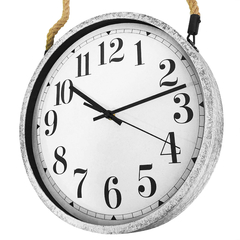 Reloj de pared Analógico de PVC, con Soga, 30 cm diámetro, 13369 - Compranet