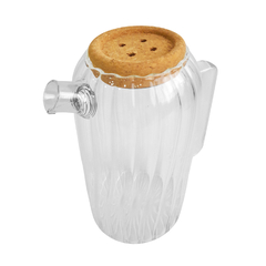 Jarra de Vidrio con tapa y filtro, jugo, limonada, Infusión 1,7 litros, 13597 en internet