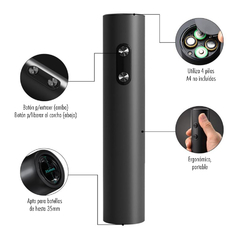 Sacacorcho Destapador Eléctrico, Vino a Pilas 13562 - comprar online