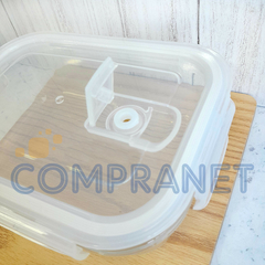 Taper Contenedor Recipiente hermético de Vidrio c/Tapa Plástica, 1030ml 13144 - tienda online