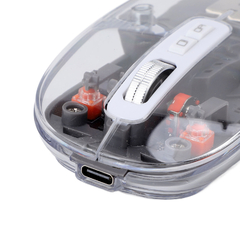 Mouse Inalámbrico Recargable Transparente 2.4G 13746 - tienda online