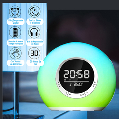 Parlante Reloj Inalámbrico Bluetooth Con Luces 13354 - tienda online