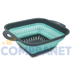 Escurridor colador de silicona plegable 27cm 11396