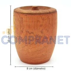 Azucarera Chica de Madera Algarrobo 11618 - Compranet