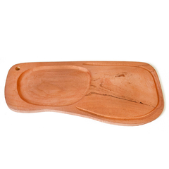 Tabla / Plato 40 x 15cm con Cavado y Ranura de Madera Algarrobo 11607