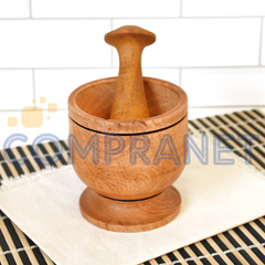 Mortero Chico de Madera Algarrobo 11617 - comprar online
