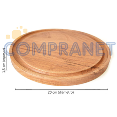 Platos 20cm de Madera Algarrobo 11592 - comprar online