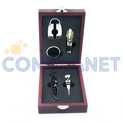 Set para Vino 5 accesorios, estuche de madera, 11389 en internet