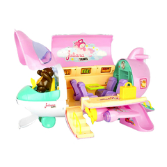 Juliana Travel Jet, Avión con Luz, Sonido y accesorios, original 12724