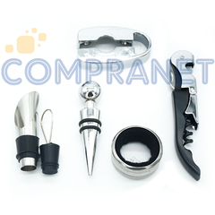 Set para Vino 5 accesorios, estuche de madera, 11389 - comprar online
