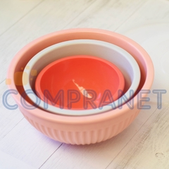 Imagen de Set de Tapers herméticos x 3 melamina, c/tapa, Bowl contenedor, 12460