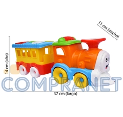 Tren Pequeño con Vagon y Encastres 711 / 10011 - tienda online