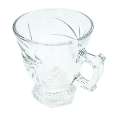 Jarro Taza Mug de vidrio x 6 unidades, Café Te infusiones, 155 ml, 11719