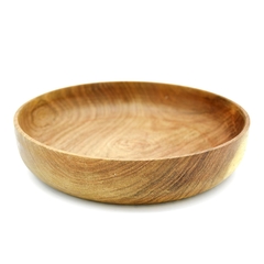 Fuente de madera algarrobo, 20 cm diámetro, 12063