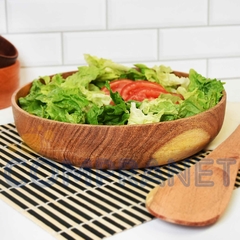 Fuente de madera algarrobo, 24 cm diámetro, 11805 - tienda online