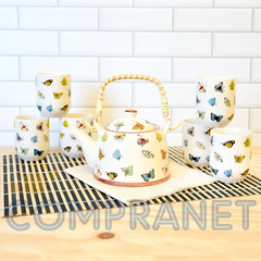 Tetera Porcelana China, 900c.c., con infusor, Diseño mariposas, 11835 - comprar online